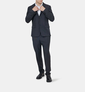 Single Breasted Wool Suit Blazer