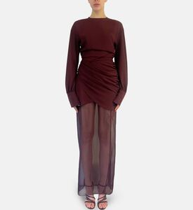 Davina Draped Long Dress