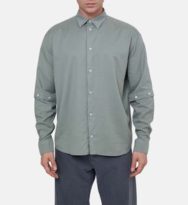 Cotton-tencel Detachable-sleeved Shirt