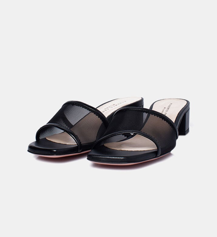 Mesh Heels Sandals