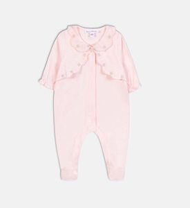 Ruffle -detail Long-sleeve Pajamas