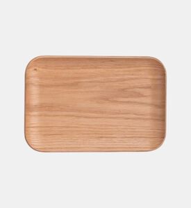 صحن هانا مستطيل من خشب البلوط