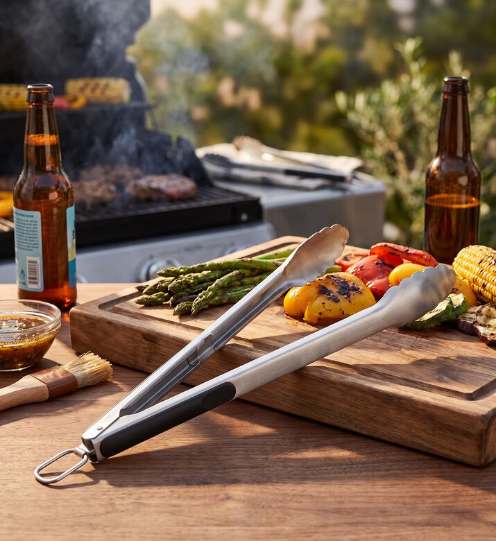 Oxo Stainless Steel Grilling Tongs, Model View