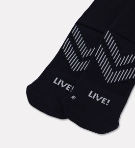 LIVE! Running Bacteria-resistant Socks, Black, Packshot View