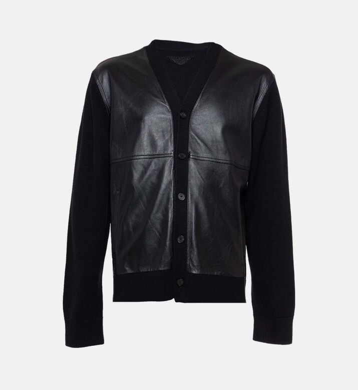 The Kooples Front Panel Ribbed Trim Jacket, Packshot View
