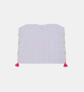 Palm Tree Cotton Poncho