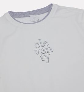 Eleventy Logo-embroidery Long-sleeve T-shirt, Packshot View