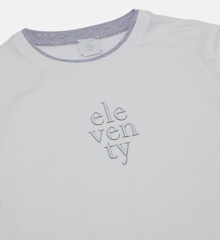 Eleventy Logo-embroidery Long-sleeve T-shirt, Packshot View