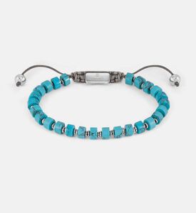 Casual Stone Beads Stainless Steel Bracelet