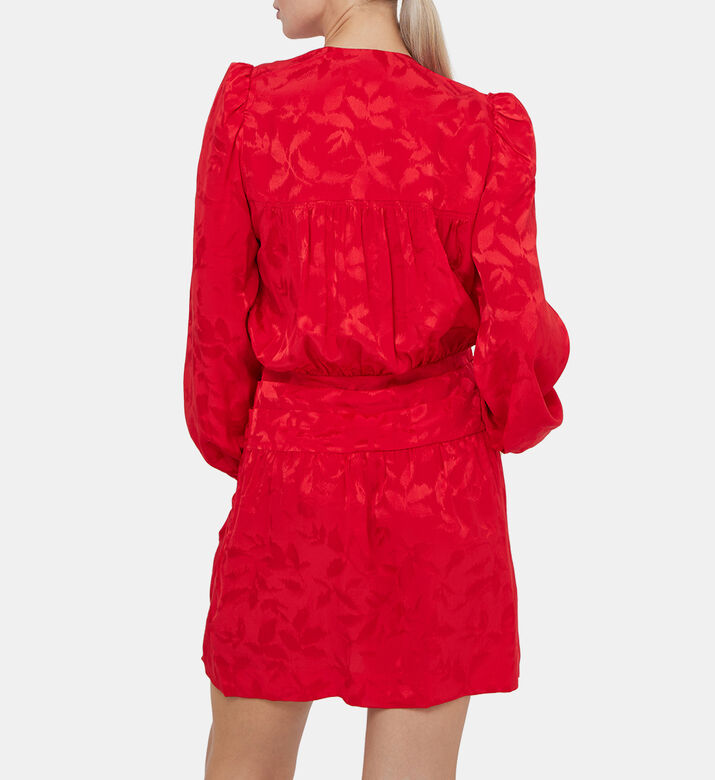 فستان ملفوف من الجاكار بنقشة الزهور من ريكول