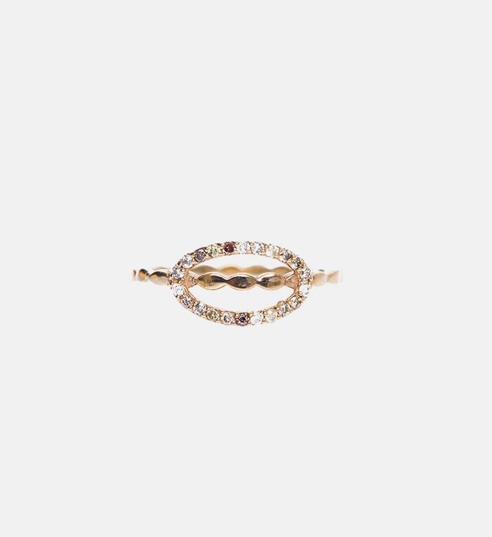 Resizable 18k Gold Diamond Ring