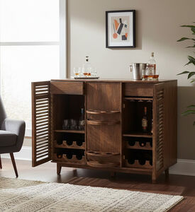 Home Deco and More Eclipse Rotating Door Bar Cabinet, Packshot View