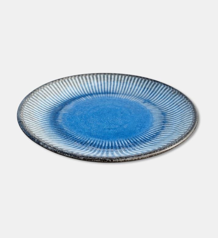 Tohfa Luxe Luxe Sapphire Bloom Oversized Round Ceramic Platter, Packshot View
