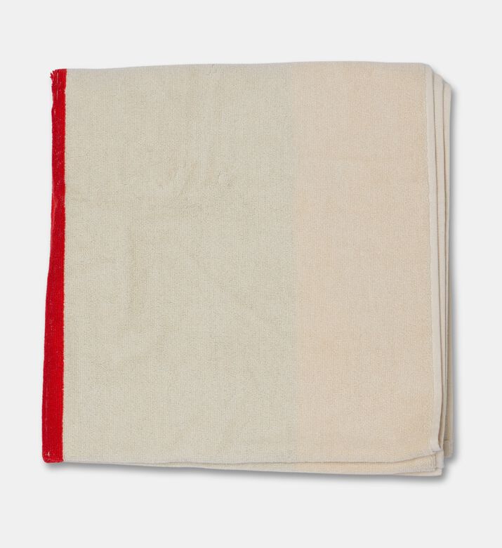 Suite702 Organic Terry Colorblock Bath Towel, Red, Packshot View