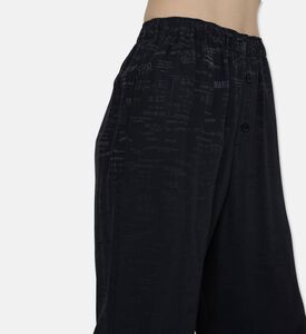 MM6 All-over Logo-print Wide-leg Pants, Model View