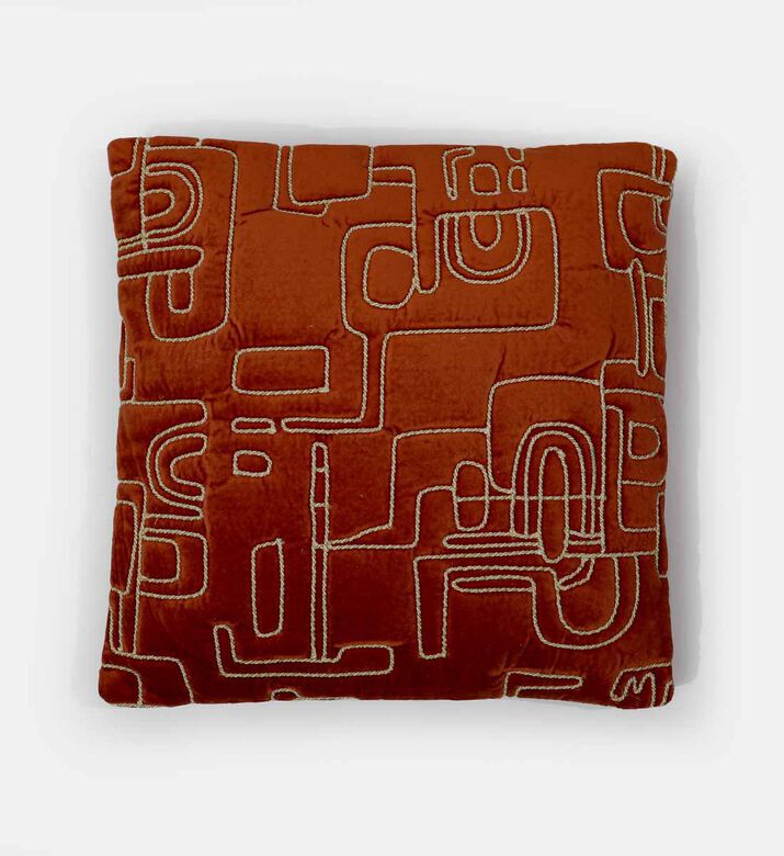 Home Deco and More Chess Cotton Square Cushion, Packshot View