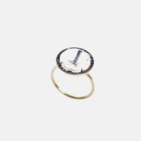 Topaz Black 18k Gold Spinel Ring