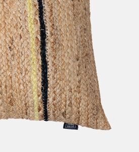 Home Deco and More Nara Jute Fabric Rectangular Filled And Vaccumed Cushion, Packshot View