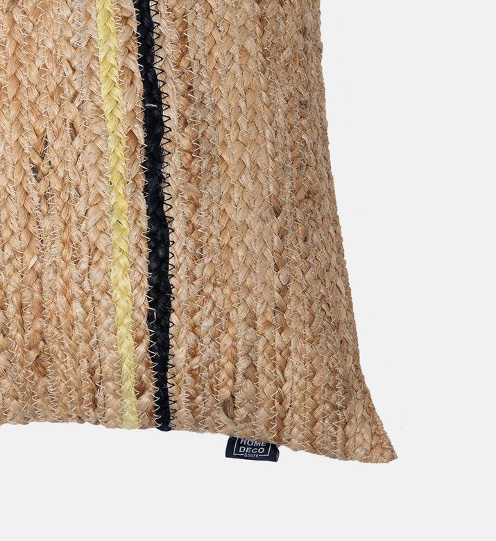 Home Deco and More Nara Jute Fabric Rectangular Filled And Vaccumed Cushion, Packshot View