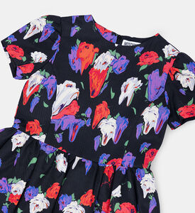 Cotton Morphed Flowers Faille Dress Cotton Morphed Flowers Faille Dress