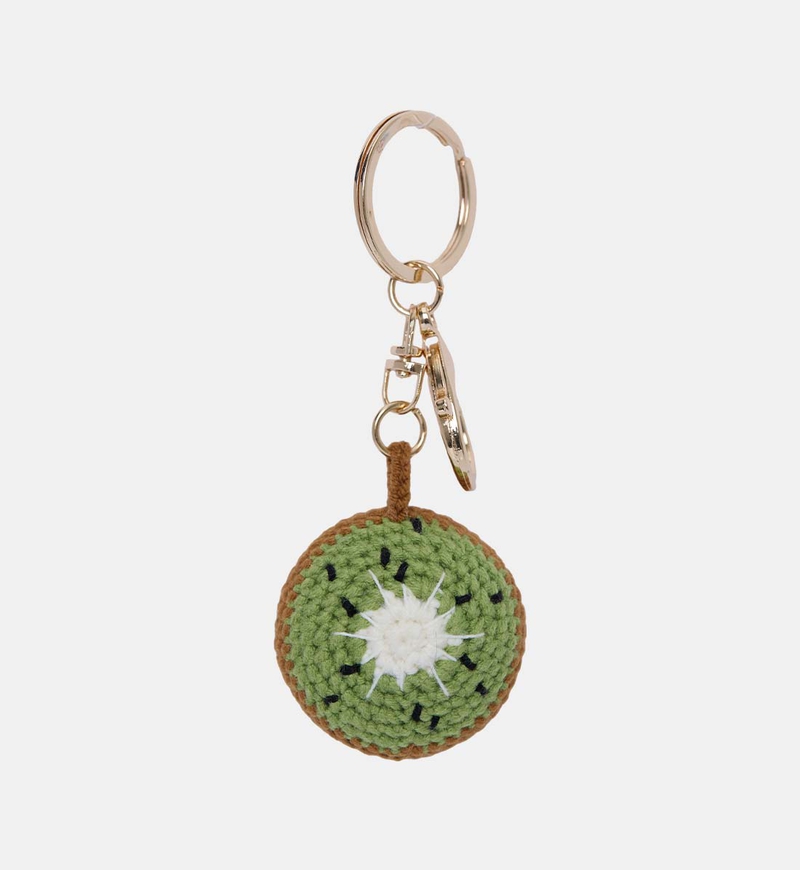 Crochet Kiwi Key Chain