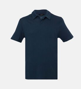 Vince Short-sleeve Regular-fit Polo, Blue, L, Packshot View