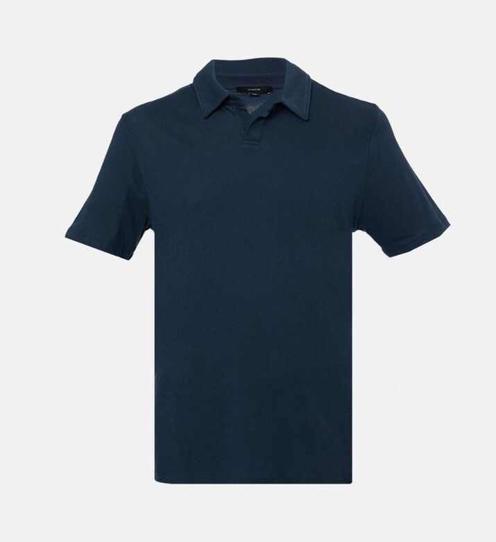 Vince Short-sleeve Regular-fit Polo, Blue, L, Packshot View