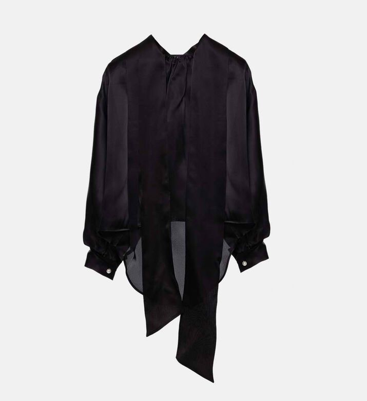 Edward Achour Paris Dramatic Bow Tie Blouse, Packshot View