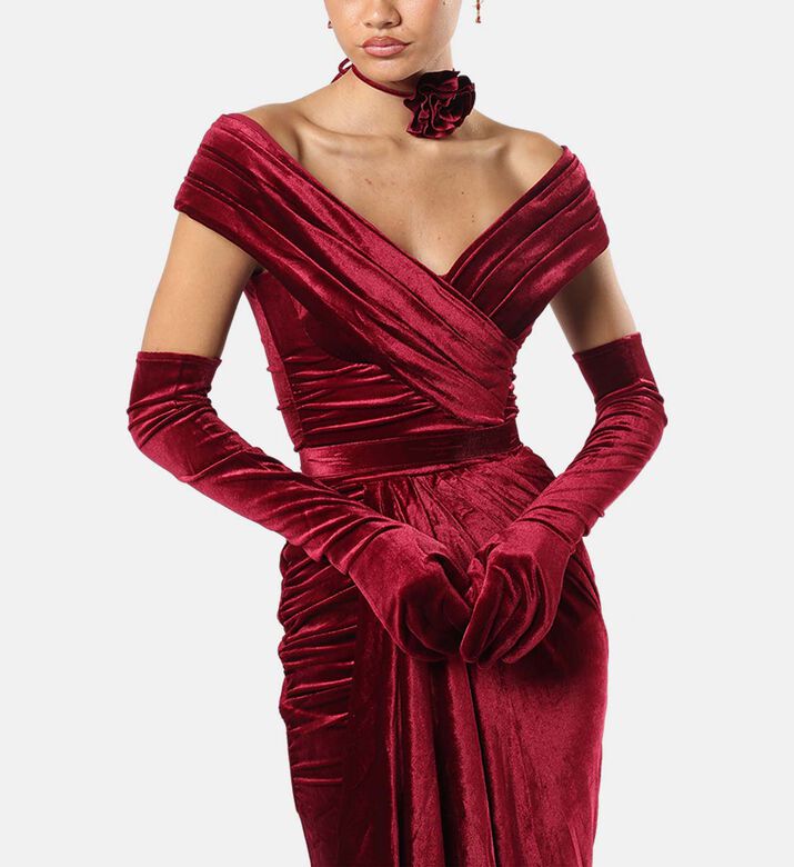 Zeena Zaki Dress, Light-brown, L, Model View