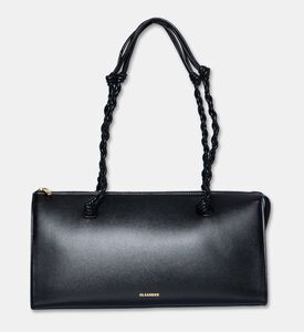 Jil Sander Tangle Tent Leather Shoulder Bag, Black, Packshot View