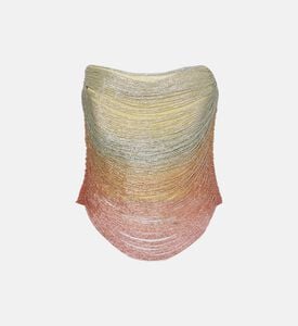 بلوزة باندورا مطرزة بطبقات خرز