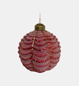 Glittered Garland Glass Bauble Glittered Garland Glass Bauble