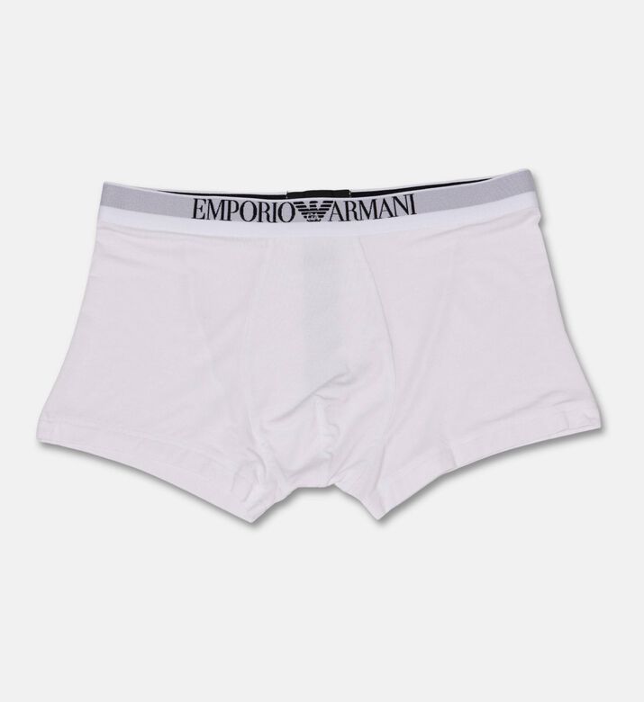Emporio Armani Elastic Waistband Briefs Set, White, S, Packshot View