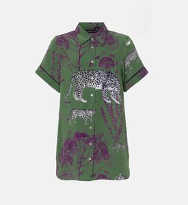 Niluu Animal-print Short-sleeve Shirt, Packshot View
