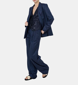 Federica Tosi Twill Double Pinces Trousers, Model View