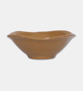 Home Deco and More Signature Ceramic Small Serving Bowl Set Of 4, Brown, S, Packshot View