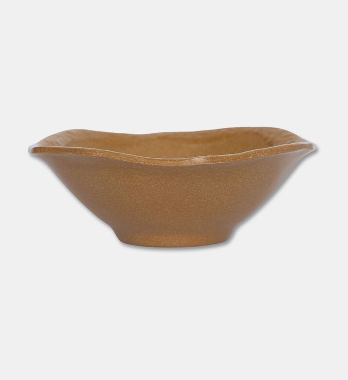 Home Deco and More Signature Ceramic Small Serving Bowl Set Of 4, Brown, S, Packshot View