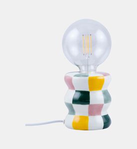 Que Rico Ceramic Patchwork Pattern Lamp, Packshot View