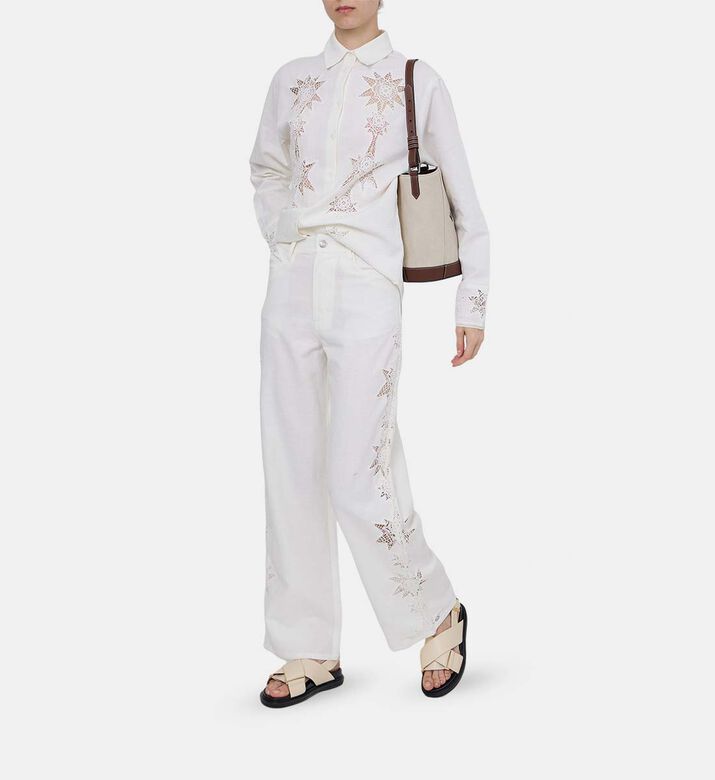 بنطال إلفي واسع قطن