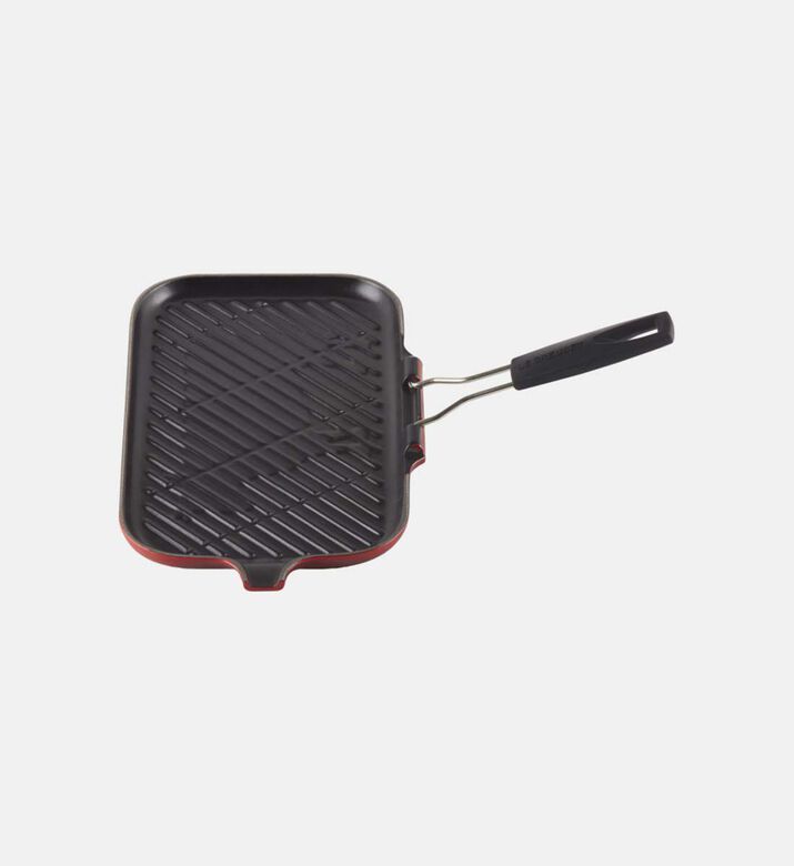 Le Creuset Cast Iron Meat Grill Pan, Red, 36x20-cm, Packshot View