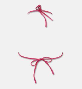 Agua Bendita Beaded Tropical Triangle Bikini Top, Packshot View