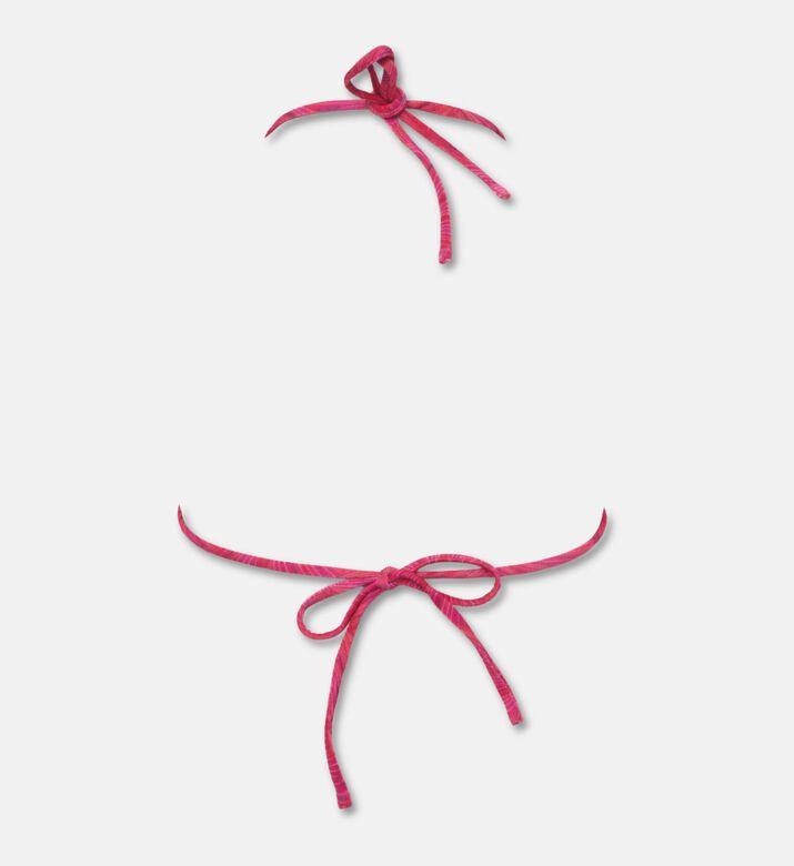 Agua Bendita Beaded Tropical Triangle Bikini Top, Packshot View