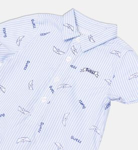 All-over Logo-print Short-sleeve Romper