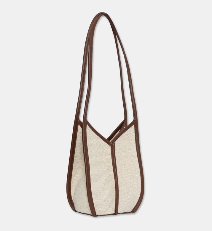 Hereu Canvas Paneling Bucket Shoulder Bag, Packshot View