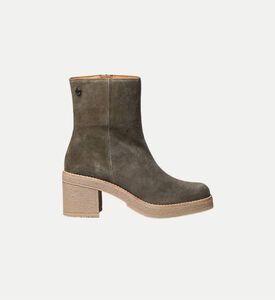 Piani-sy Suede Leather Mid-wedge Ankle Bootie