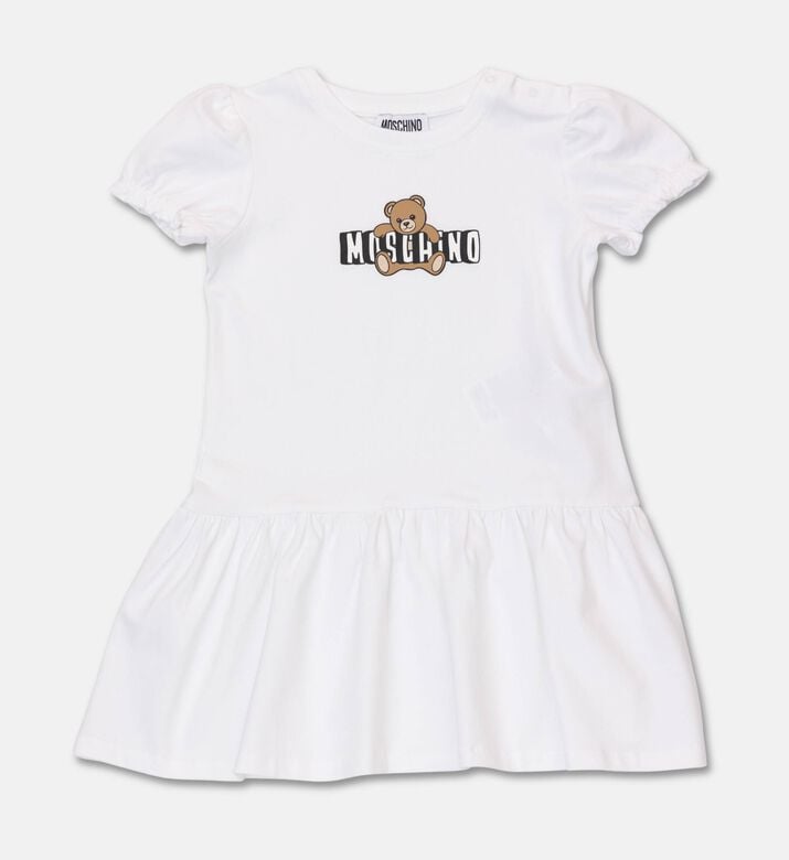 Moschino BKT Ruffled Peplum Hem Printed Dress, Packshot View