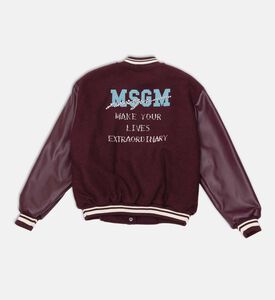 جاكيت بومبر بتطريز شعار