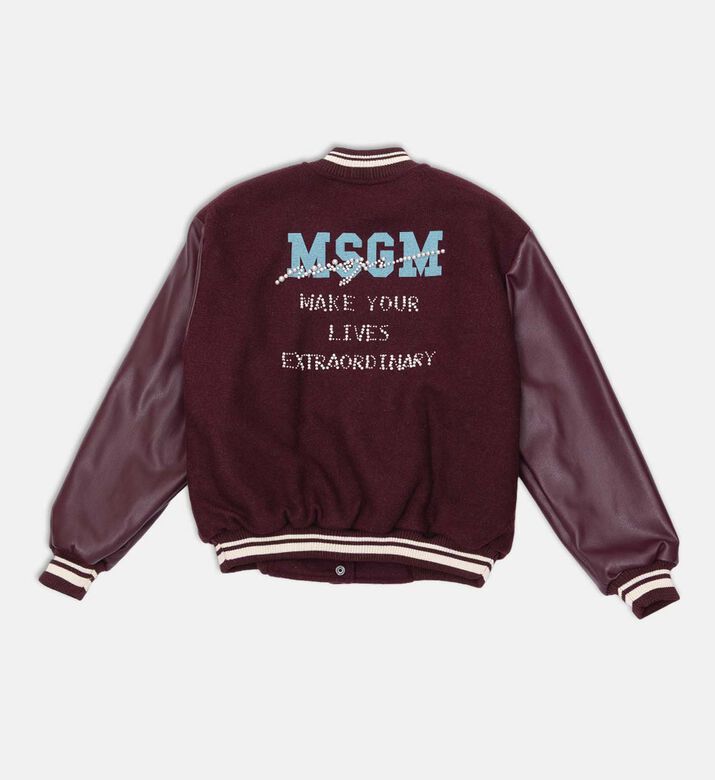 جاكيت بومبر بتطريز شعار جاكيت بومبر بتطريز شعار