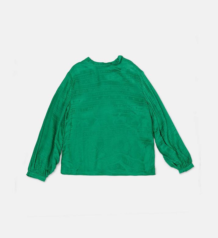 Jungle Game Jacquard Blouse