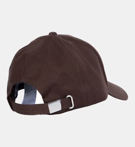 Printed Logo-detail Curved Brim Cap